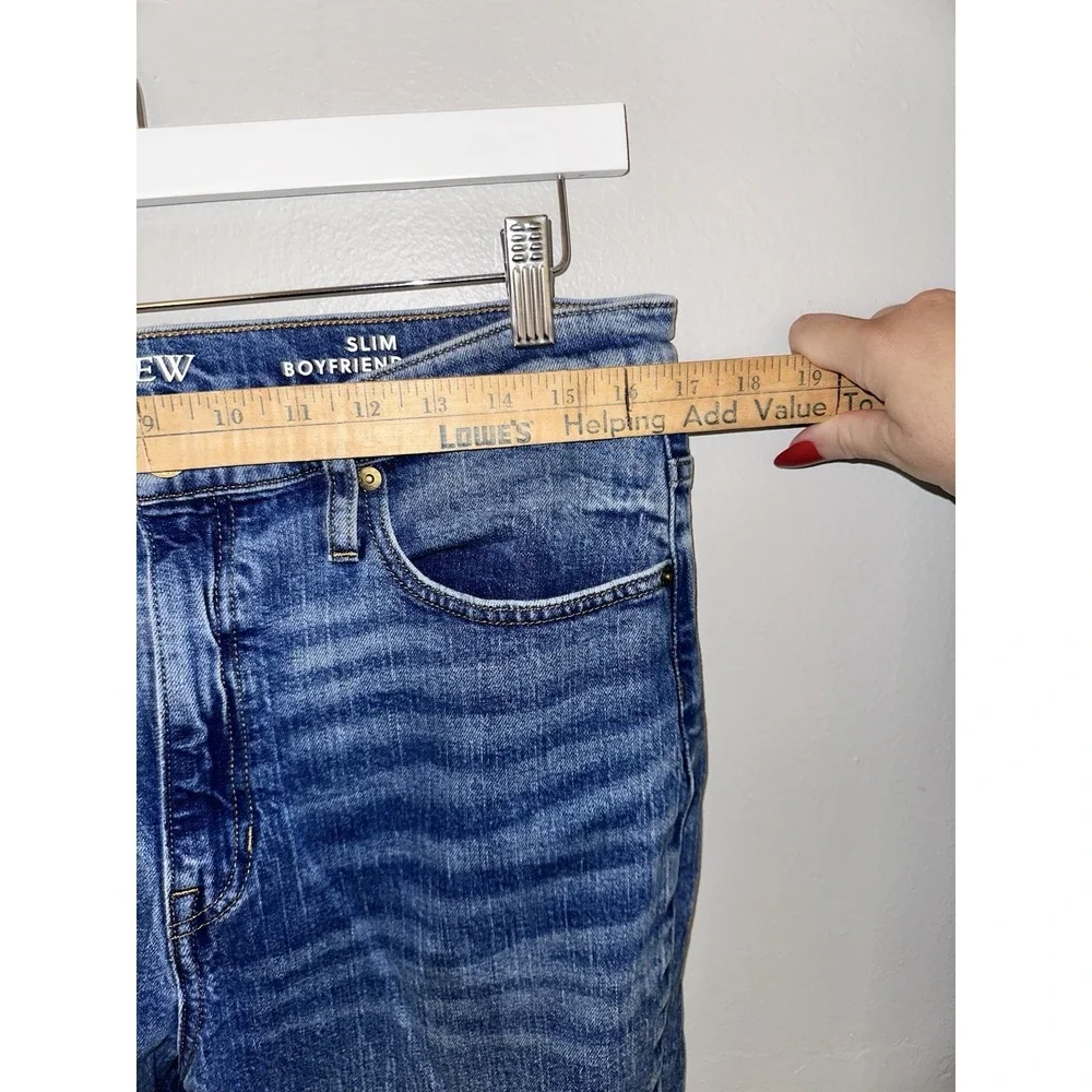 J. Crew Slim Boyfriend Jeans Womens 31 Blue‎ Medium Wash Relaxed Slim Straight